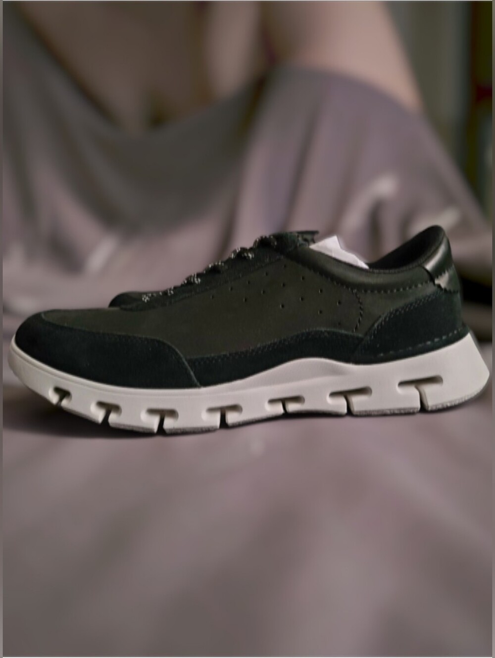 Clarks Nature X One Men's Black Leather Sneakers Size 9 NWOB